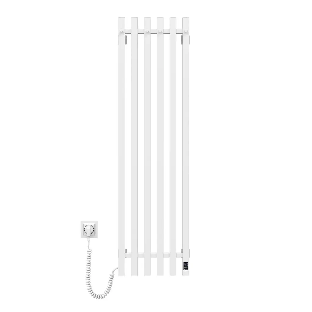 Электрический полотенцесушитель Navin Levante 330x1200 Sensor левый, белый бархат 12-212033-4860, Белый матовый, Левое, Электронный - фото 2