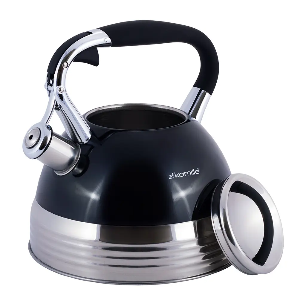 Чайник із свистком Kamille KM-0696BL 2.7 л чорний - фото 9