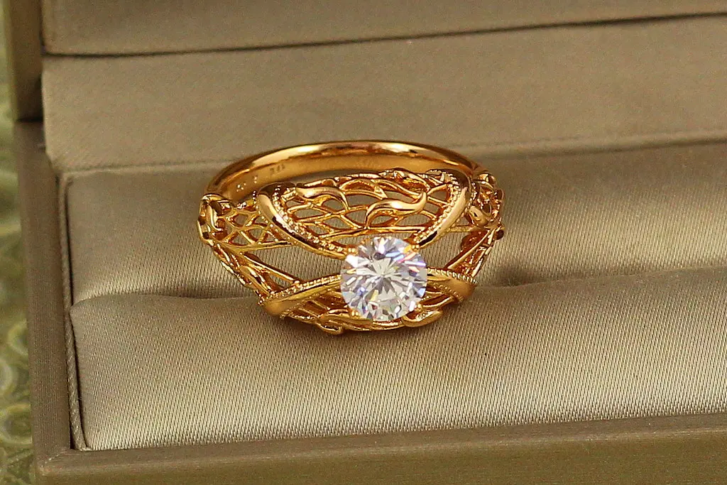 Кільце Xuping Jewelry гротеск р 21 золотисте - фото 2