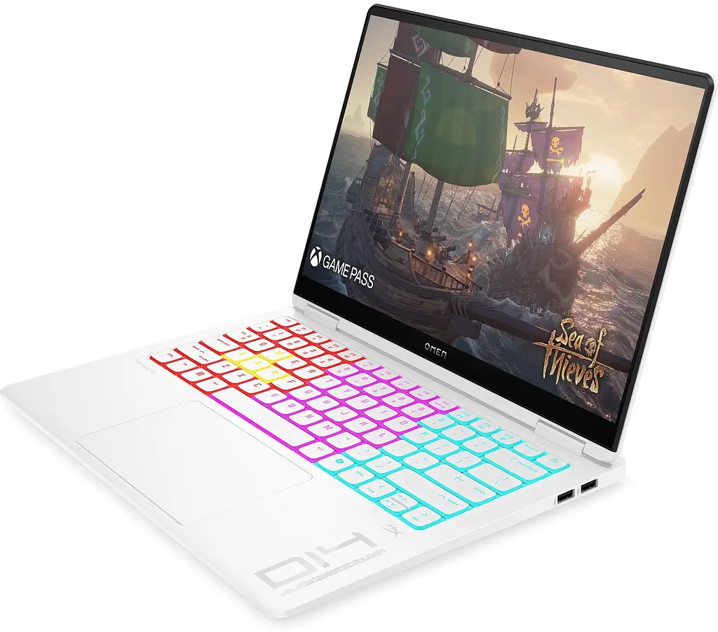 Ноутбук HP OMEN Transcend 14-fb1001ua 14" 3K OLED Intel U9-285H 64GB F2048GB NVD5070-8 Win11 білий - фото 2