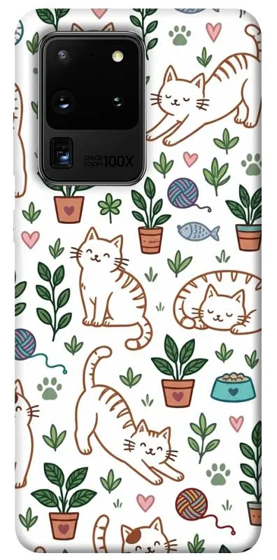 TPU чохол Demsky Cats pattern для Samsung Galaxy S20 Ultra
