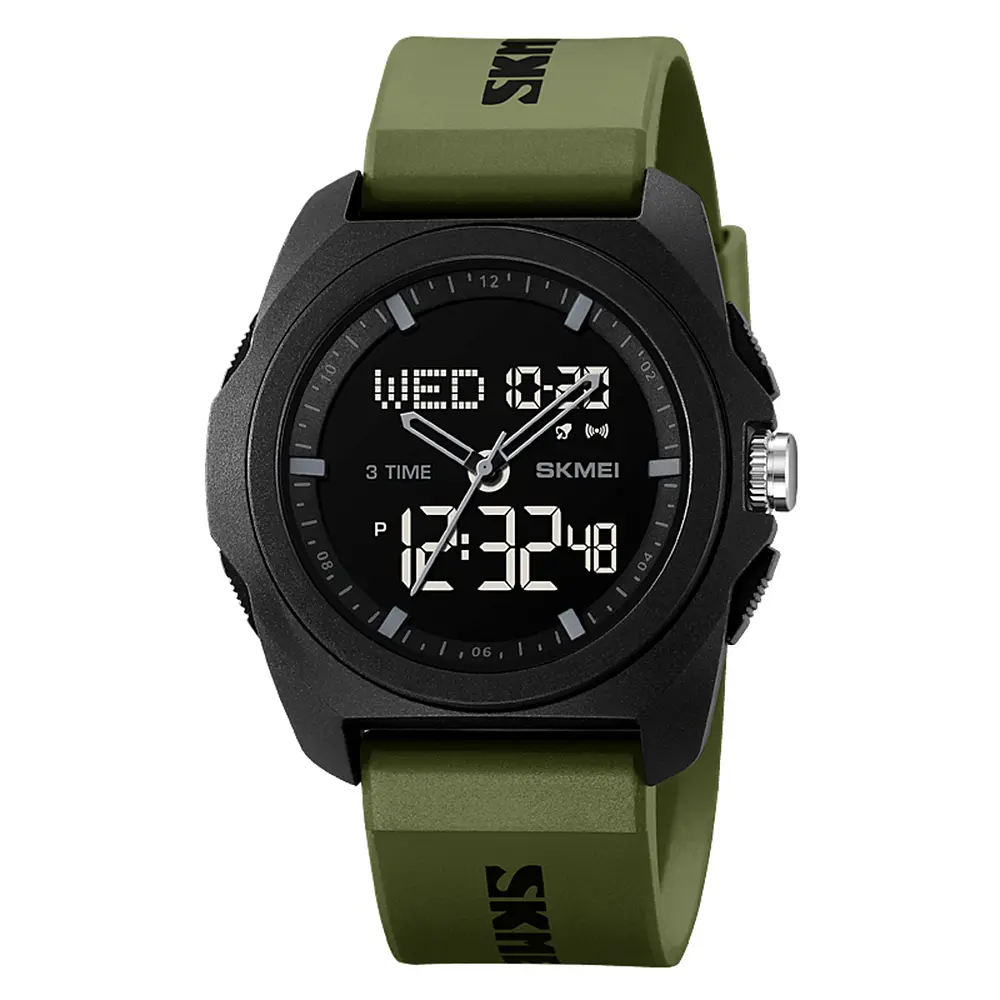 Чоловічий наручний годинник 2199AG Army Green Skmei acs0030157 - фото 6