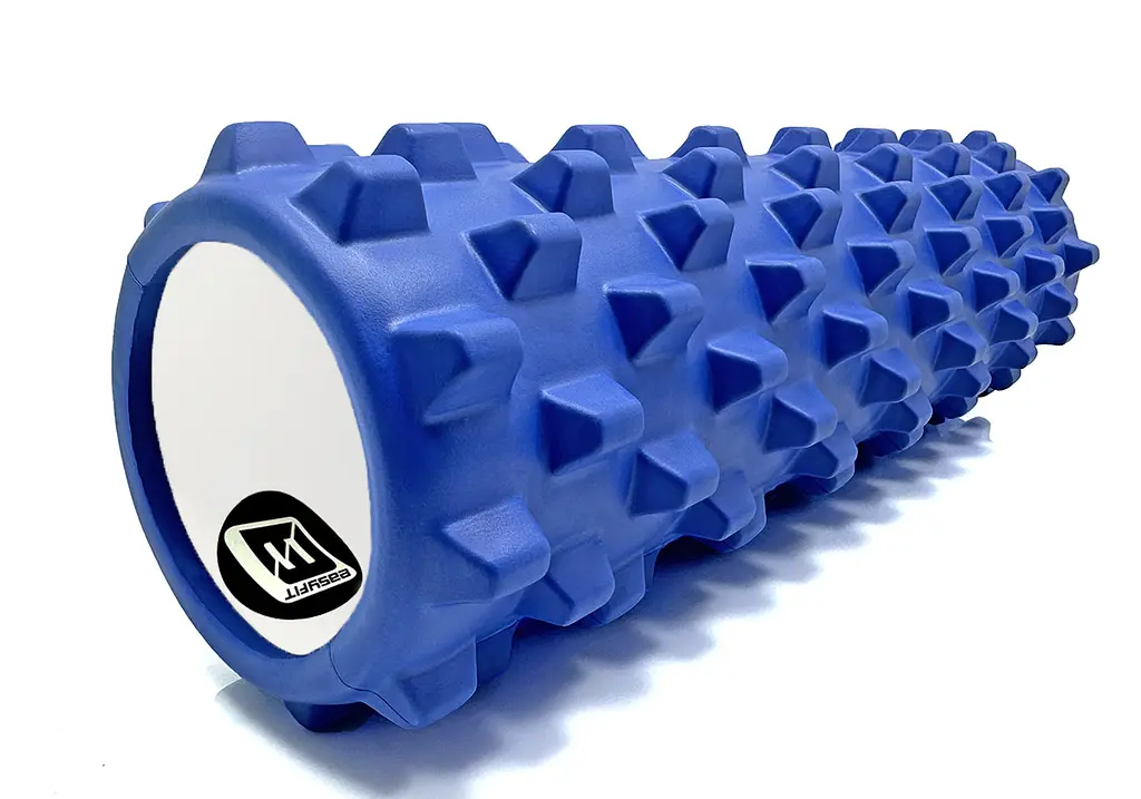 Масажний ролик EasyFit Grid Roller PRO 45 см Синій (EF-2029-BL) - фото 2