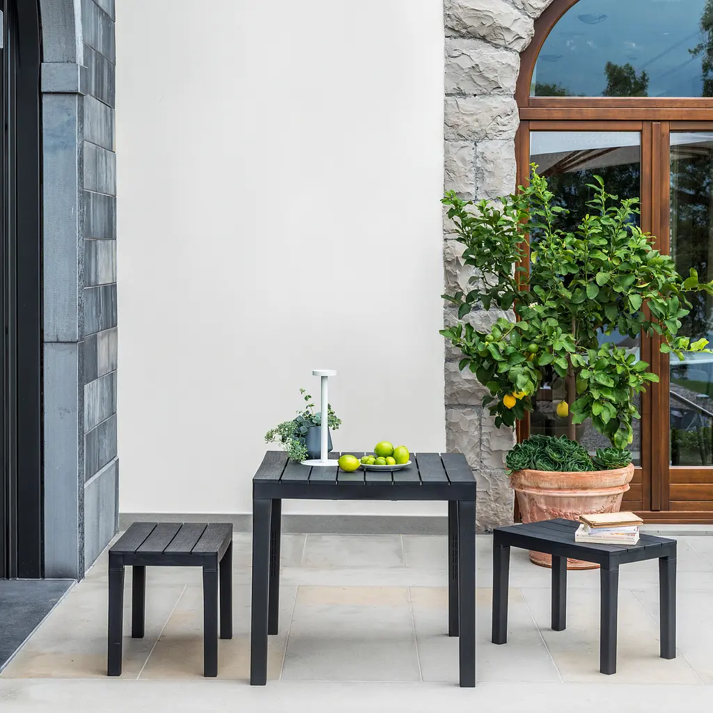 Стол Progarden BALI 78x78x72 антрацит - фото 2