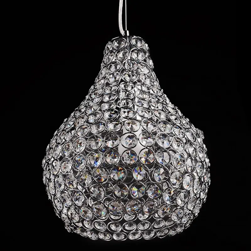 Люстра подвесная Brille хрустальная E27 60W CH (BR-01 376S/1) - фото 7