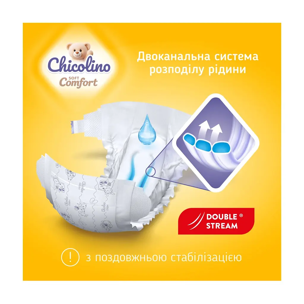 Підгузки Chicolino Soft comfort Розмір 3 (4-9кг) 36 шт (4820204703530) - фото 2