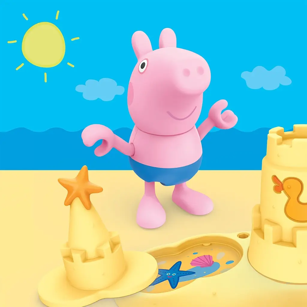 Ігровий набір Peppa Figurines Три маленькі свинки на пляжі 3 фігурки 5 аксесуарів - фото 4