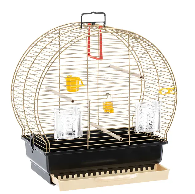 Клітка для канарок та маленьких птахів Ferplast Luna 2 коричнева 44.5х25х45.5 см 52005502 - фото 2