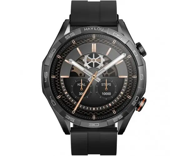 Розумний годинник Xiaomi Haylou Solar 5 LS20 2 ремінці Silicone + Stainless steel чорні - фото 2