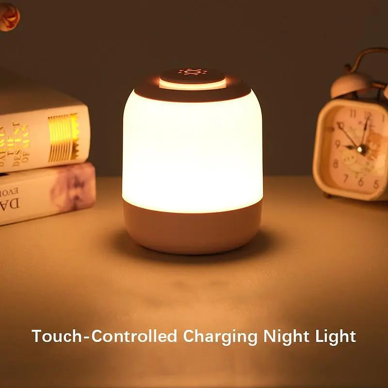 Настільний сенсорний LED світильник 3 colour light MZ-L2701 Pink - фото 6