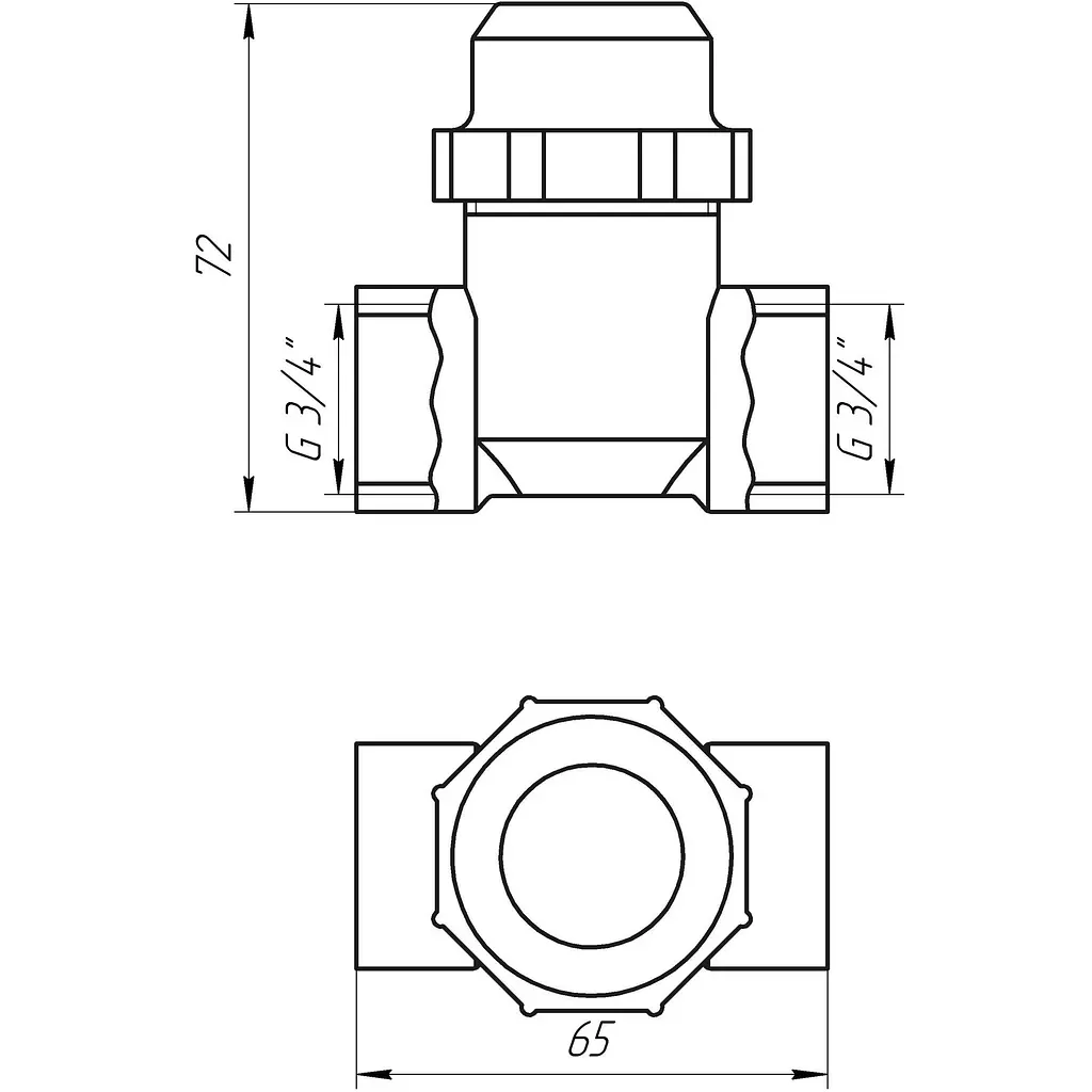 Фільтр грубого очищення Solomon 3/4″ ВВ нікель з відстійником (8014) TD1052 000001685 - фото 2
