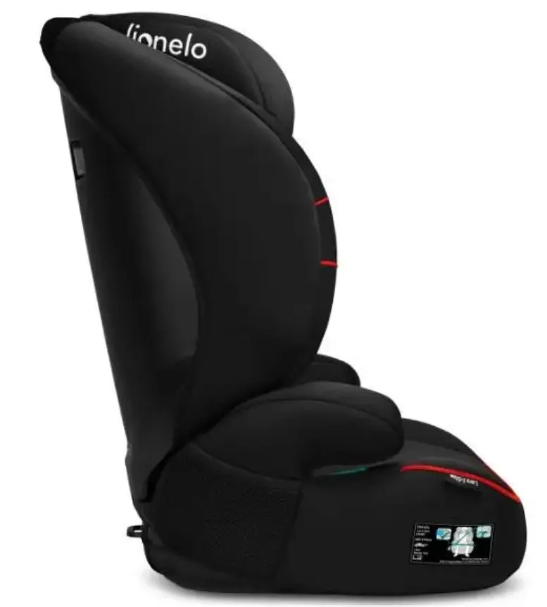 Автокрісло Lionelo Lars I-Size Sporty Black Red, 15-36 кг, чорне з червоним (LO-LARS I-SIZE SPORTY BLACK RED) - фото 6