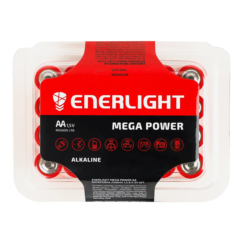 Батарейки Enerlight Mega Power AA, 24 шт. (4823093506022) - фото 3