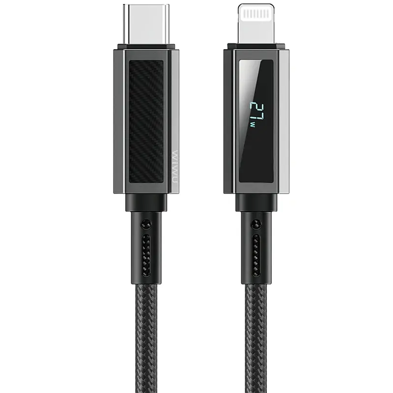Дата кабель WIWU C080 Warriors Type-C to Lightning 27W 1 м Black - фото 2