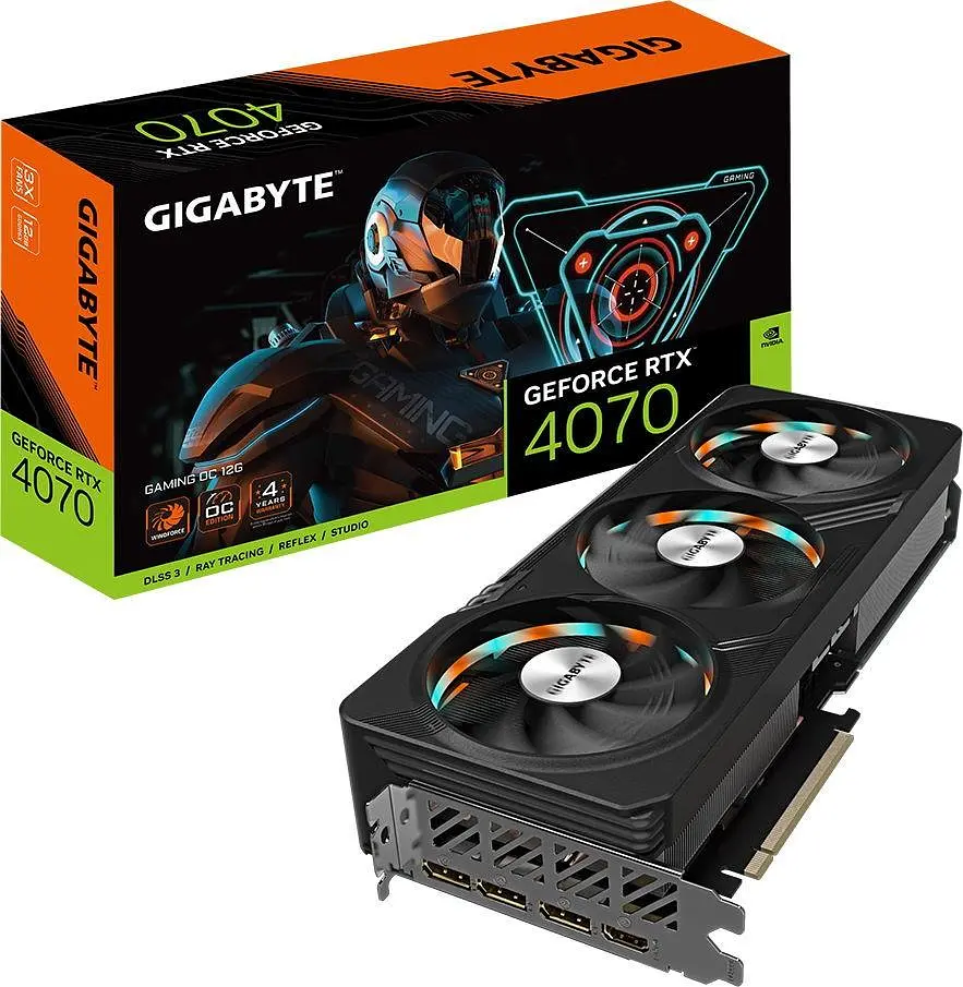 Відеокарта Gigabyte RTX 4070 12GB GAMING OC (GV-N4070GAMING OC-12GD) (GDDR6X, 192 bit, PCI-E v4.0 x16) Б/в - фото 8