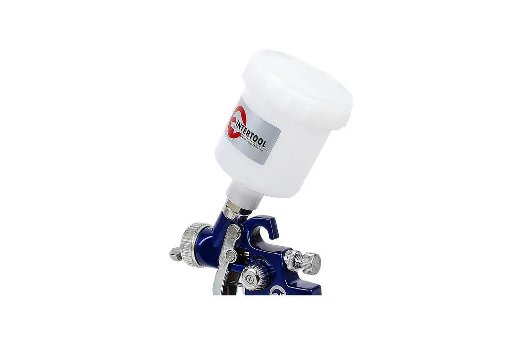 Пневматичний фарбопульт HVLP Intertool верхній бак 125 мл x 0.8 мм PT-0101 - фото 8