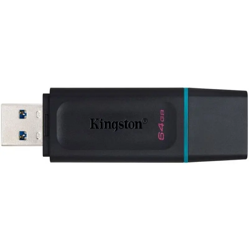 Флеш пам'ять USB Kingston DataTraveler Exodia 64GB USB 3.2 Gen 1 Black/Teal (DTX/64GB) - фото 4