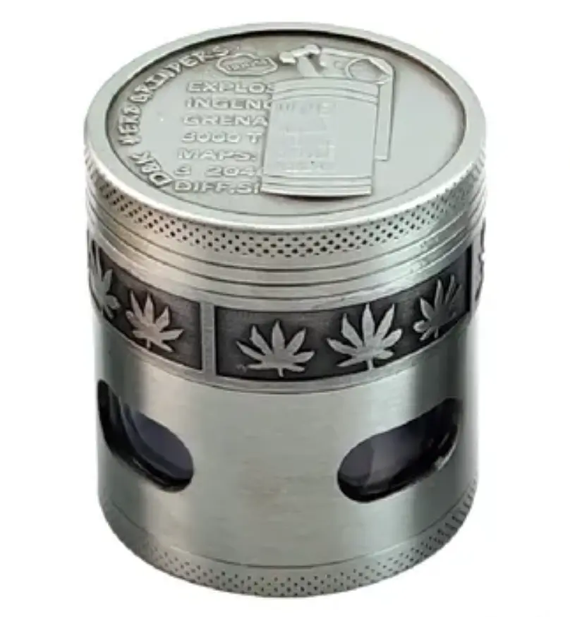 Гриндер для измельчения табака D&K Гранаты DK-5081-X4 Silver 2 (15707) - фото 2