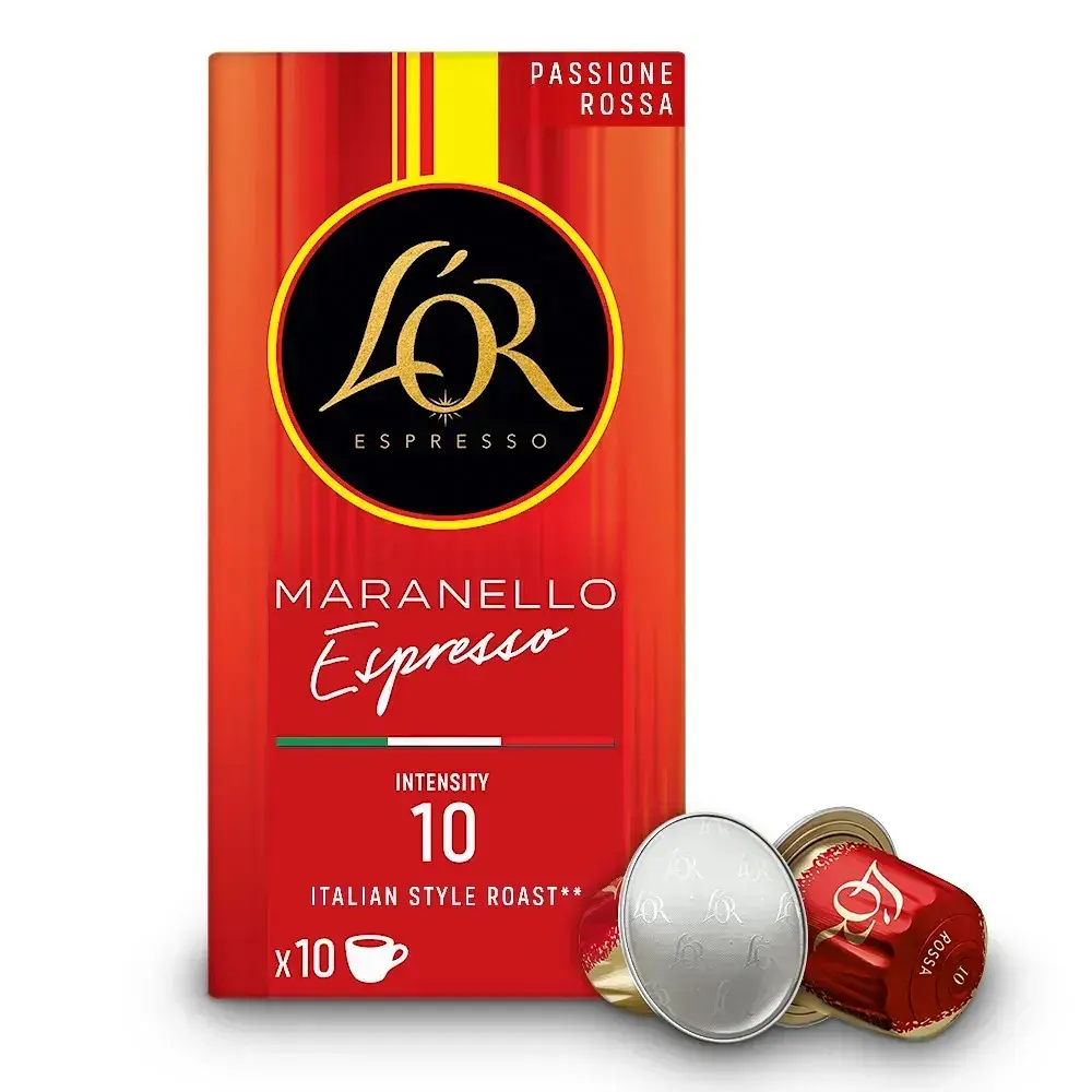 Набор кофе в капсулах L'OR Passione Rossa Espresso Maranello 100 капсул (10 п. х 10 шт.) - фото 4