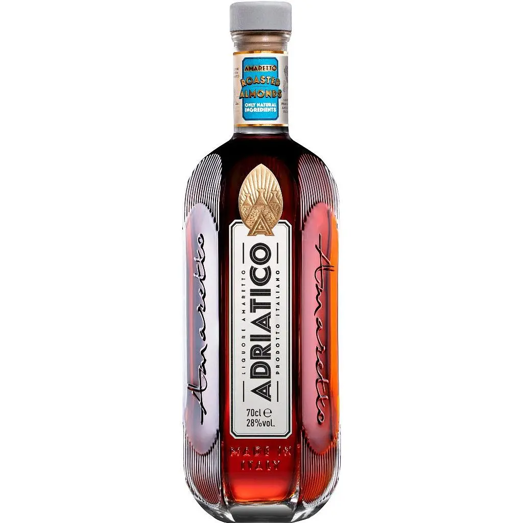 Лікер Adriatico Amaretto, 28%, 0.7 л - фото 1