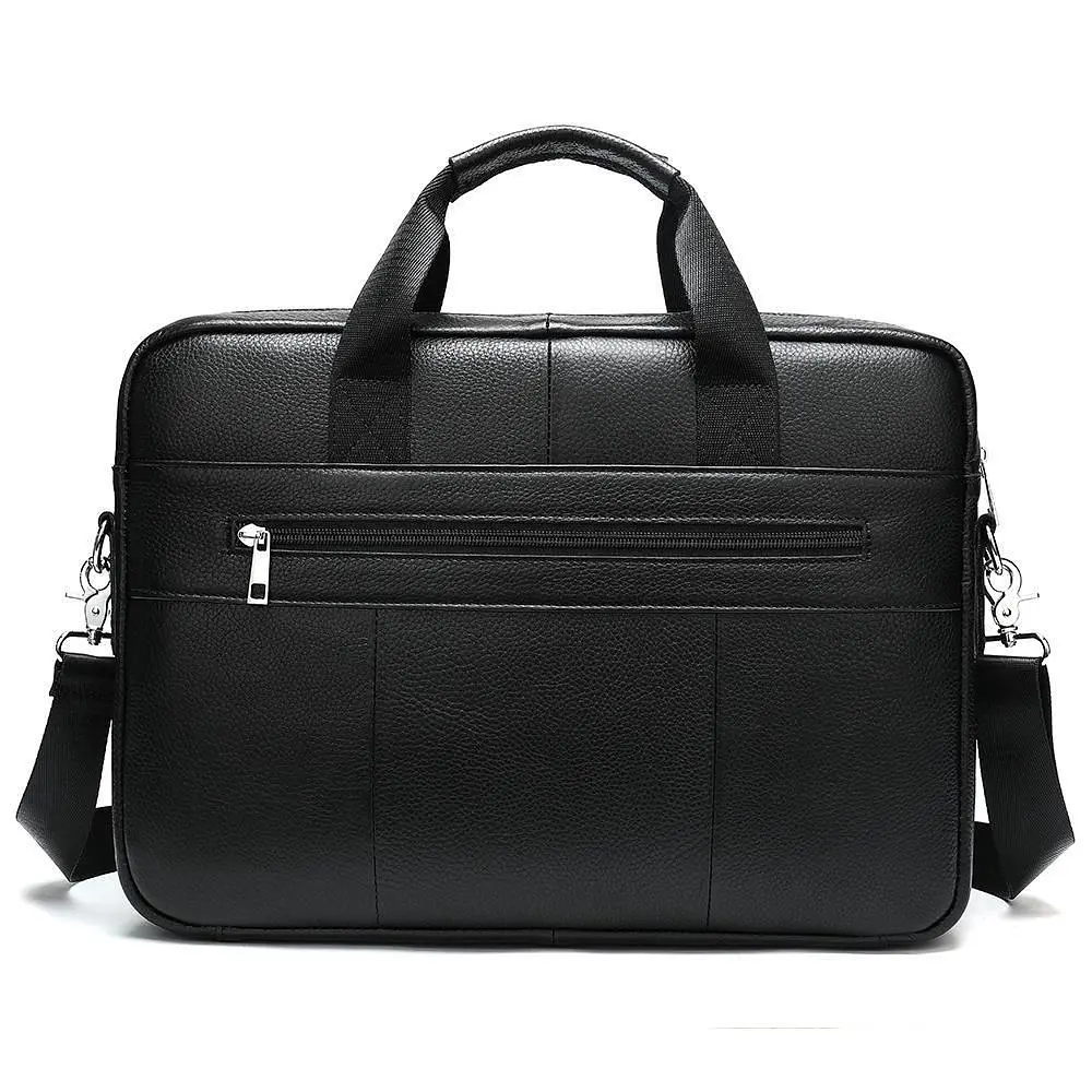 Чоловіча сумка для ноутбука й документів чорна SK N8256 Tiding Bag - фото 4