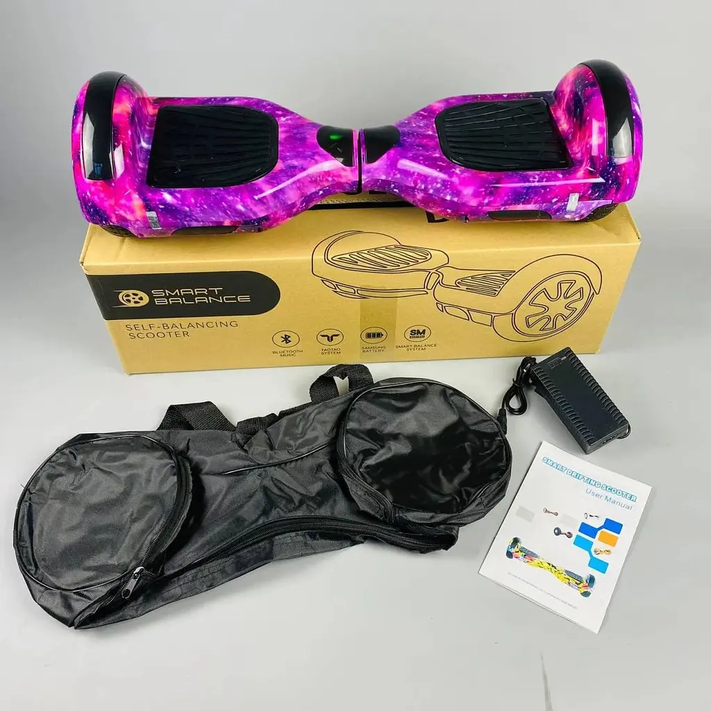 Гіроборд Smart Balance Wheel U6 Premium 6.5" + LED Рожевий космос - фото 2