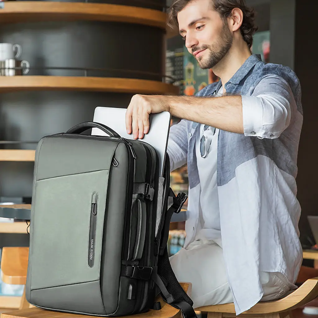 Рюкзак міський Mark Ryden 9299 20л з відсіком для ноутбука 17" і USB Gray (17585) - фото 7