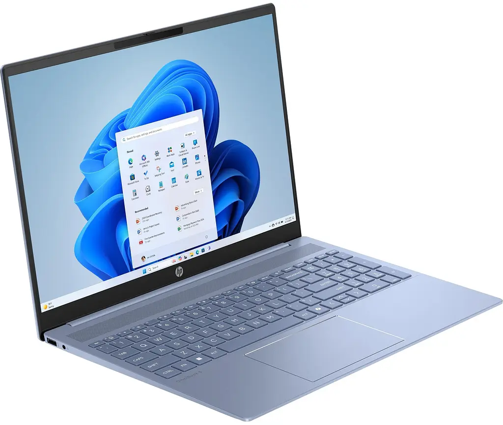 HP Ноутбук HP OmniBook 5 16-af1018ua 16" 2K IPS AG, Intel U7-255U, 16GB, F512GB, UMA, DOS, блакитний - фото 2