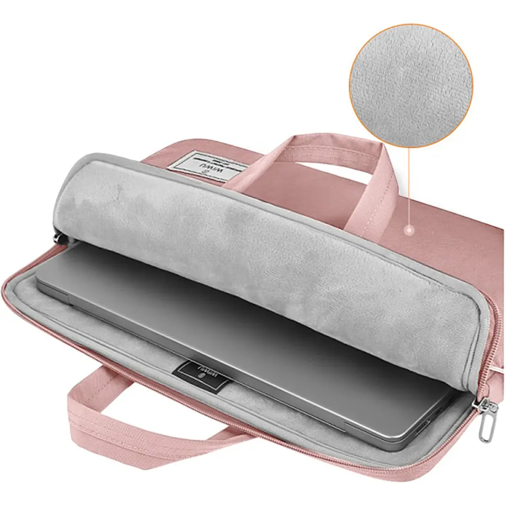 Сумка для ноутбука WiWU Vivi Laptop Handbag 15.6`/16` Pink (6936686410984) [151956] - фото 3