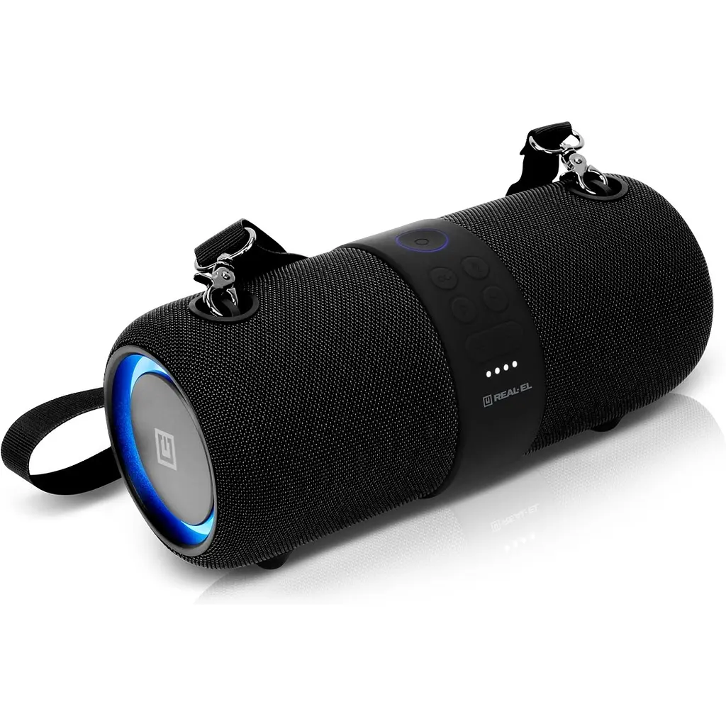 Портативна колонка бумбокс REAL-EL X735 Black - фото 3