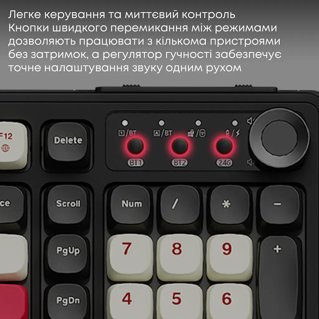 Клавіатура бездротова Ajazz AF98 PLUS Black (AF98-PLUS-BSR) - фото 8