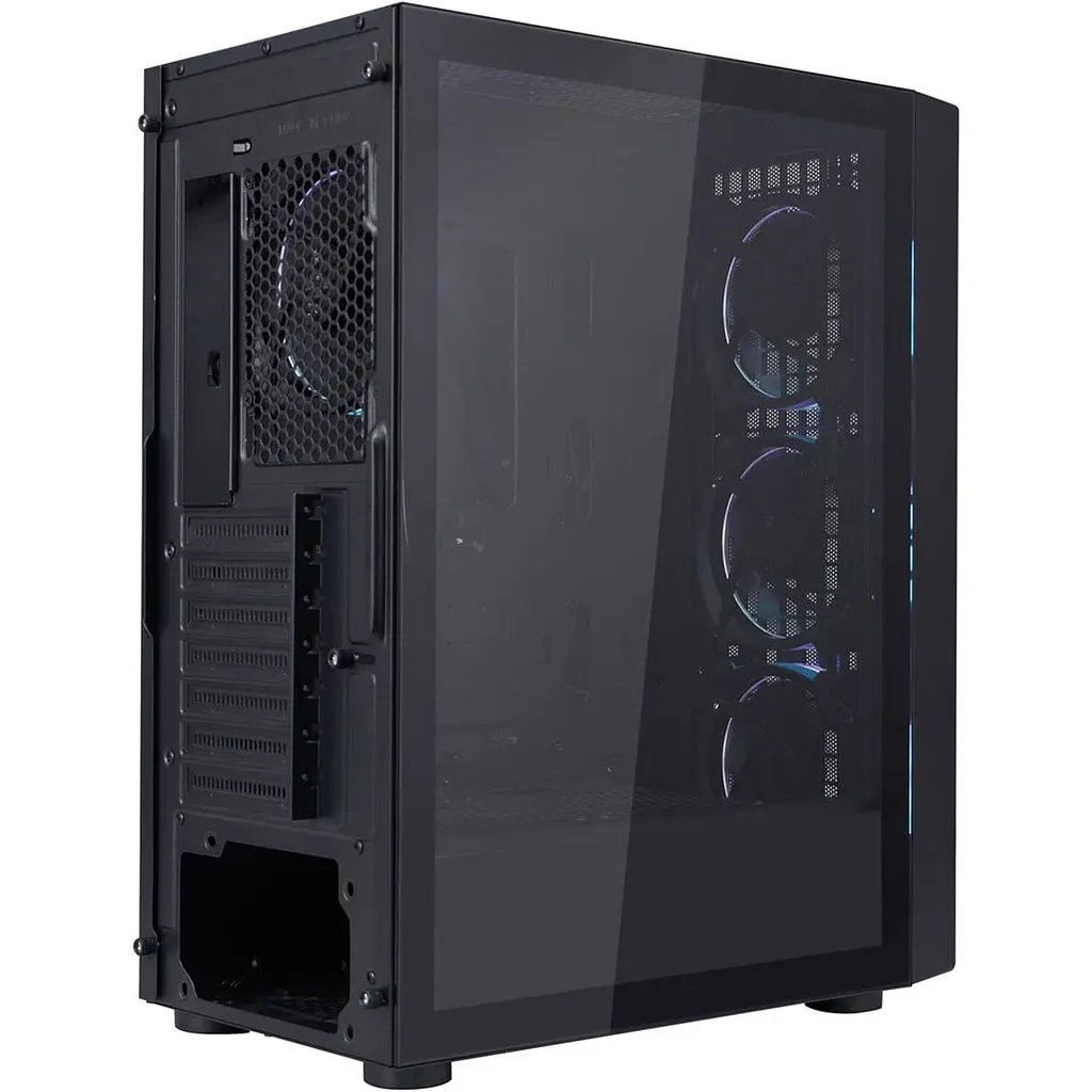 Корпус 1stPlayer Go6-BK-4FS7 Black [146442] - фото 3