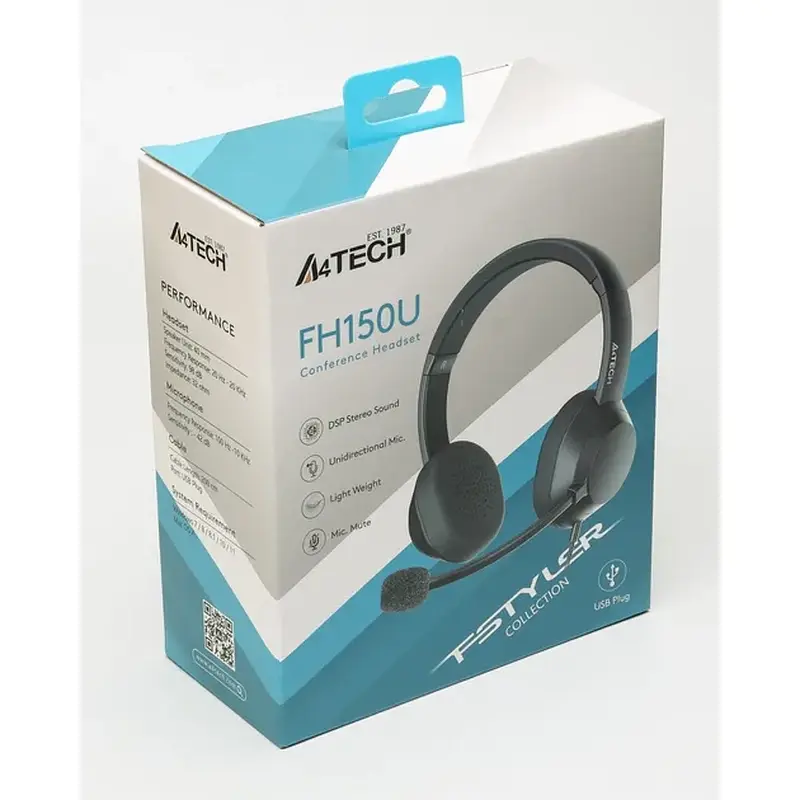 Гарнитура A4Tech FH150U Black (4711421000611) - фото 8