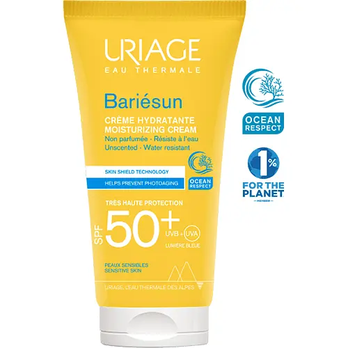 Сонцезахисний зволожуючий крем Uriage Bariesun SPF50+, без ароматизаторів, 50 мл - фото 2
