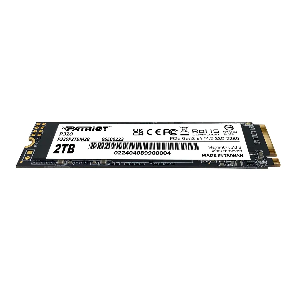 Накопичувач SSD M.2 Patriot P320 2TB NVMe 2280 Gen3.0 x4 3D TLC (P320P2TBM28) - фото 3