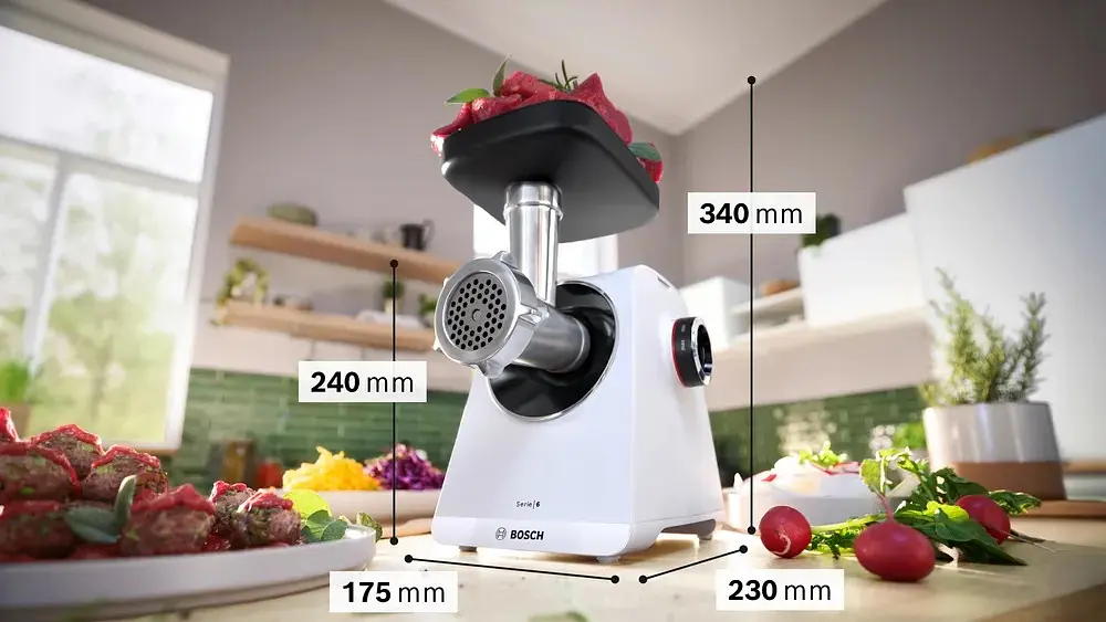 Мясорубка Bosch MultiPower MFWS607W (00000055608) - фото 15