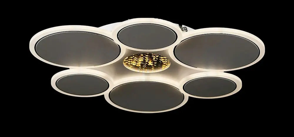 Люстра стельова LED Splendid Ray L2639/560/6+1, 112W, білий, з пультом, сучасний стиль - фото 4