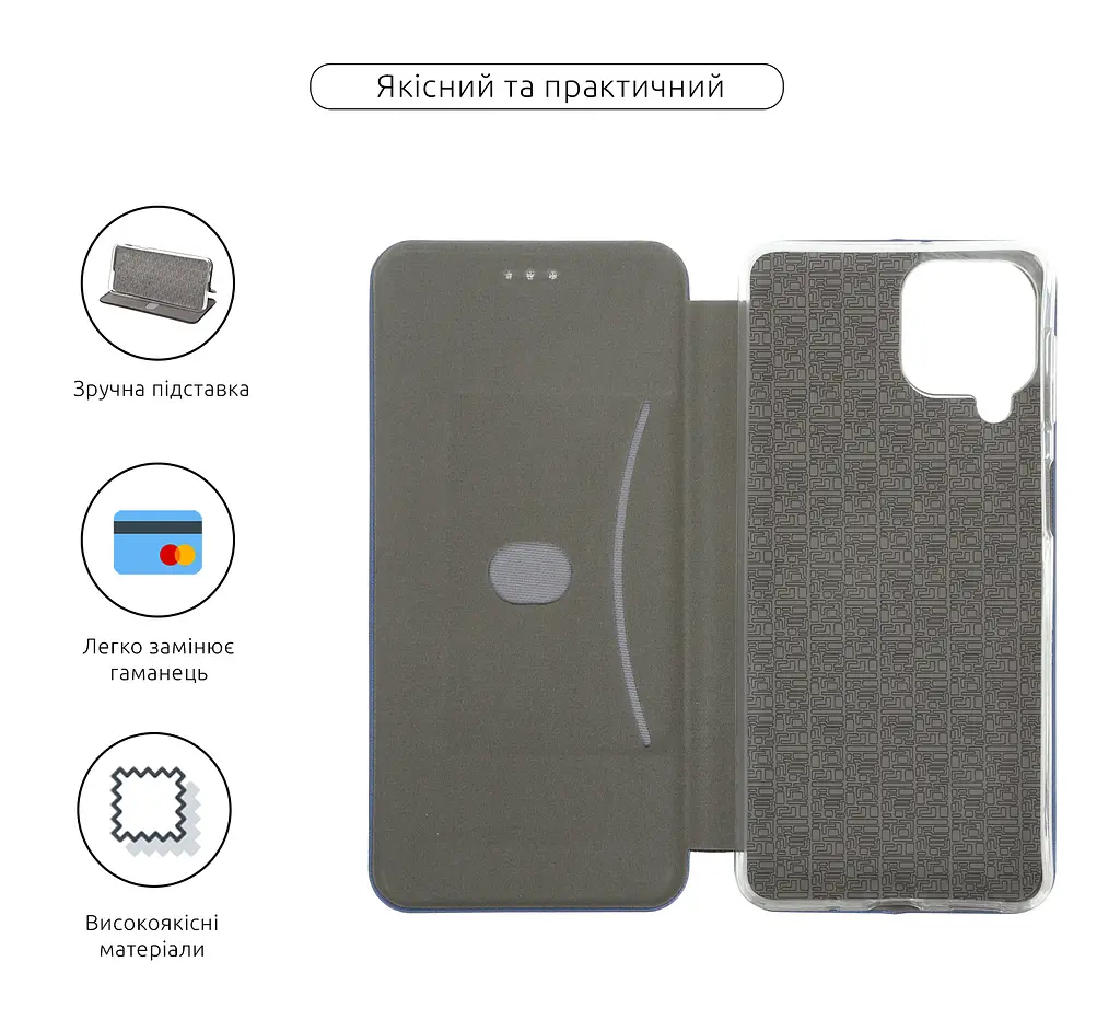 Чехол-книжка для Samsung Galaxy A13 4G (A135), G-Case, синий, кожаный чехол-книжка из экокожи (PU) и TPU, с магнитом, с подставкой и вместительным кардхолдером, противоударный, защита всего корпуса, ArmorStandart (ARM63360) - фото 3