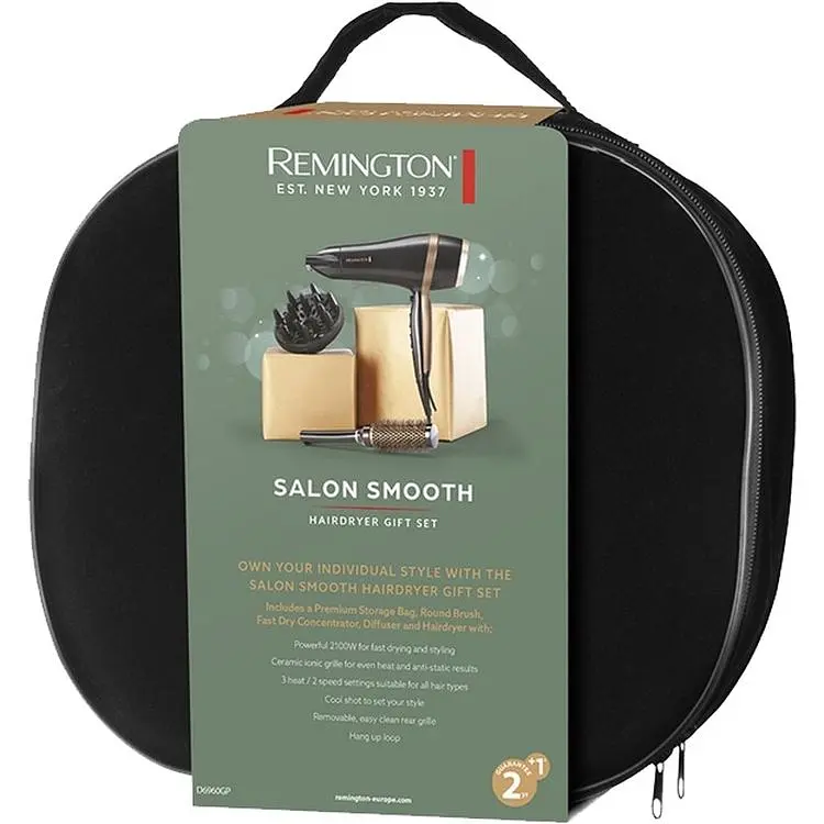 Фен Remington Salon Smooth D6960GP чорний - фото 7