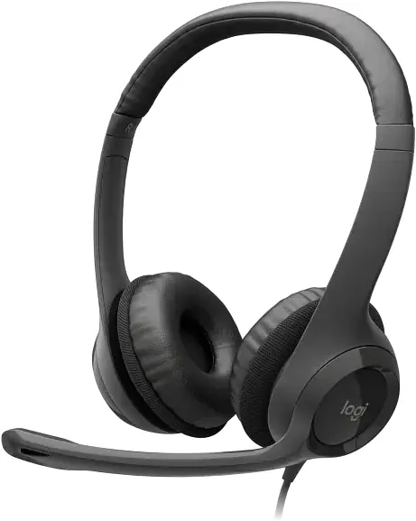 Гарнітура Logitech H390 Headset USB graphite black (981-000406) - фото 3