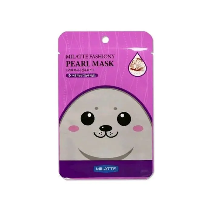 Маска тканинна для обличчя Milatte Fashiony Pearl Mask з екстрактом перлів