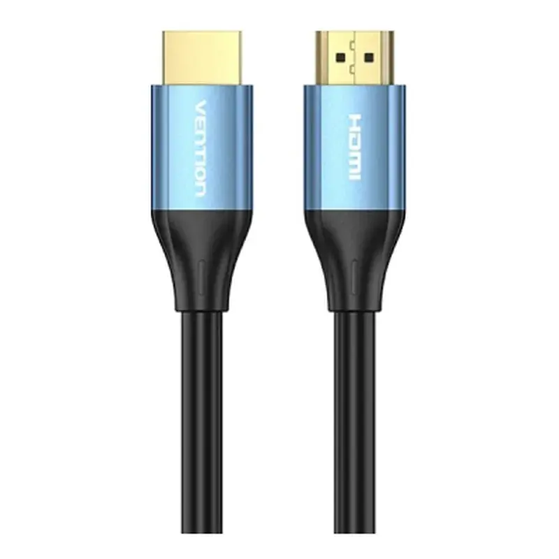 Кабель мультимедійний HDMI M to HDMI M 3.0m V2.0 4K60Hz aluminum alloy blue Vention (ALHSI) - фото 2
