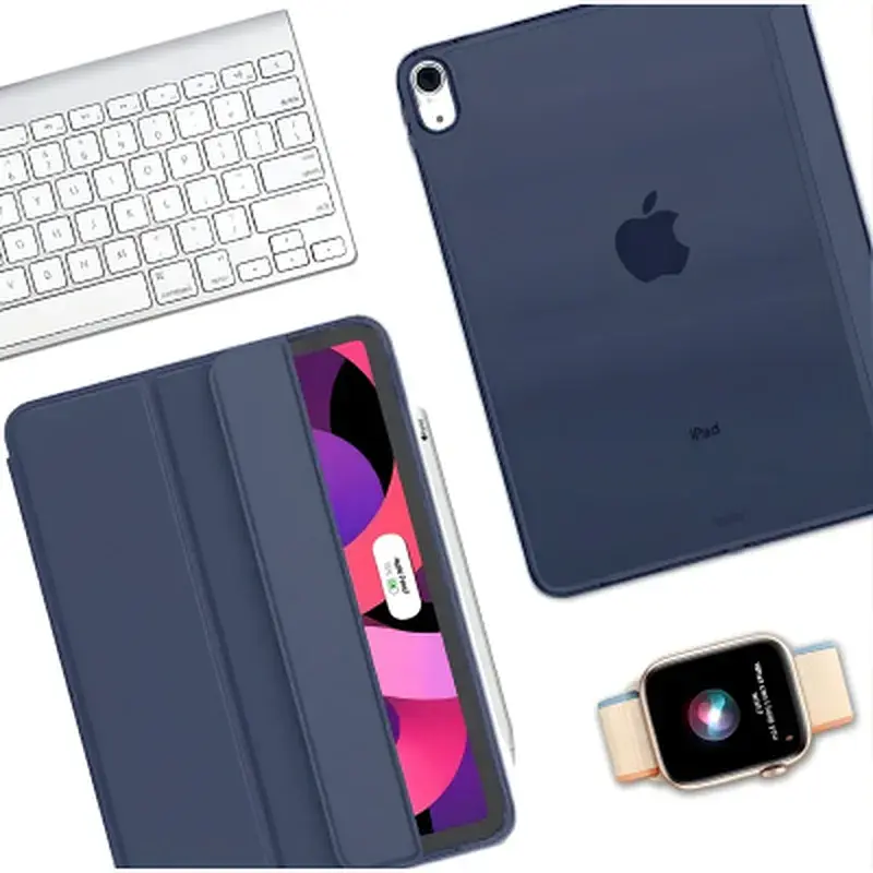 Чохол до планшета BeCover Tri Fold Hard Apple iPad Air 11" M4 2026 Deep Blue (715243) - фото 4
