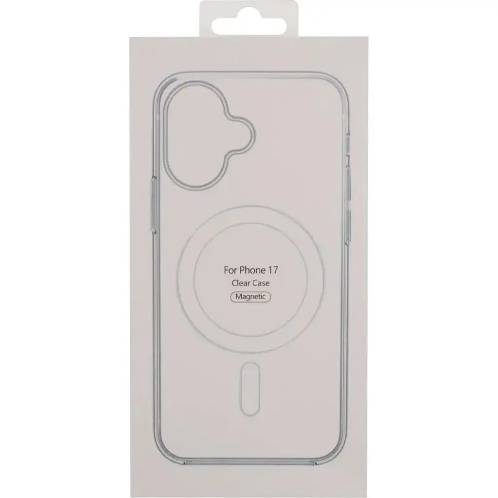Чохол Clear Case with MagSafe для Apple iPhone 17 Transparent AA [143798] - фото 5
