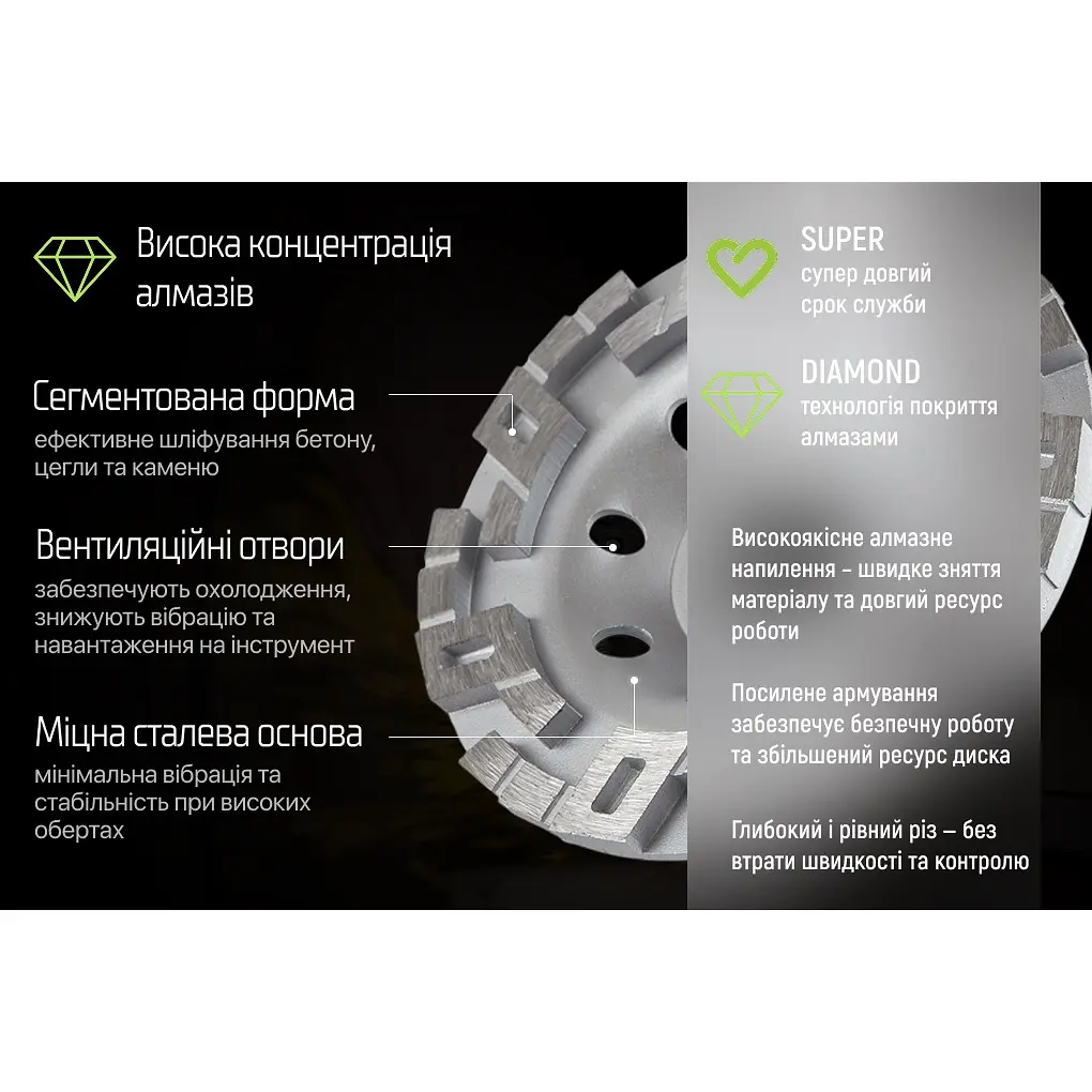 Диск алмазный Alloid Building Tools Advanced Segment шлифовальный 125 мм (DG-3125AS) - фото 6