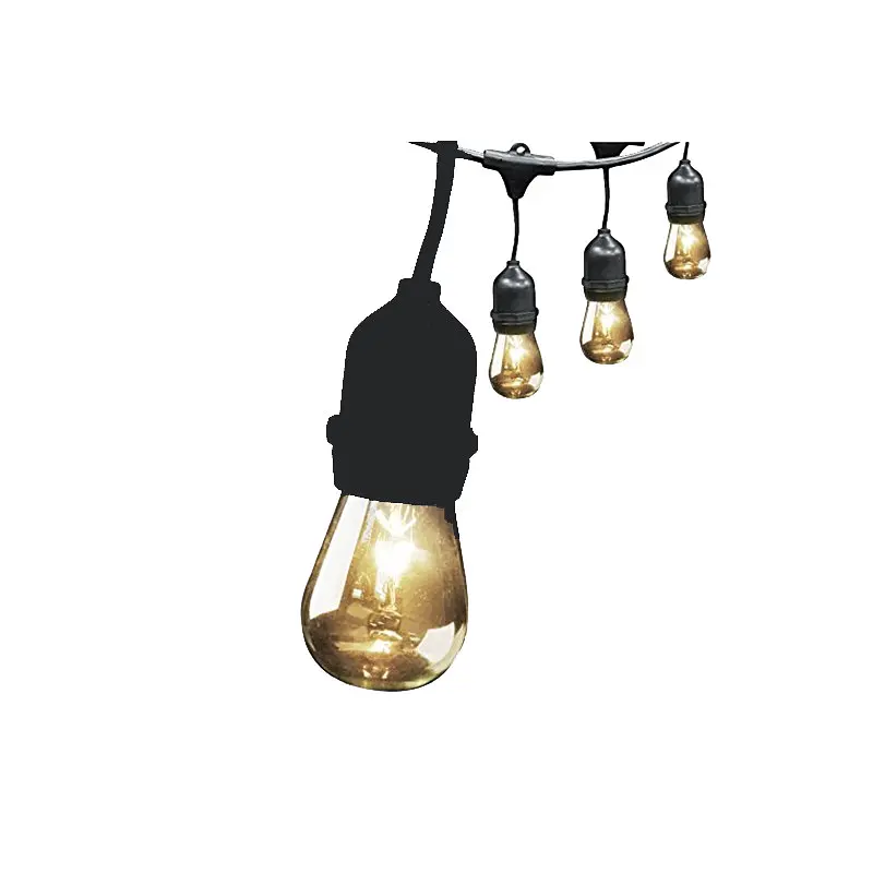 Вулична гірлянда з ретро лампами LED Edison 15шт Solar на сонячній батареї - фото 5