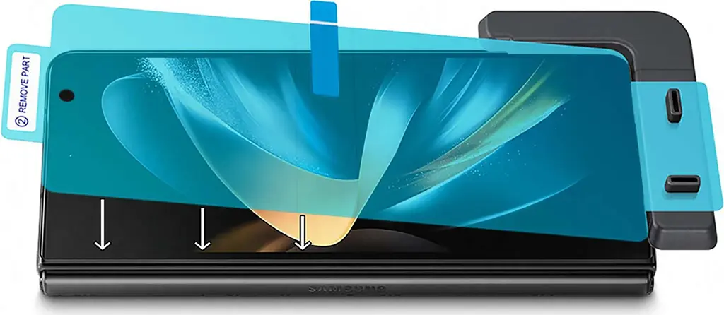 Захисна плівка Screen Protector (2 шт. у комплекті) для Samsung Galaxy Z Fold4 (EF-UF93PCTEGRU) - фото 6