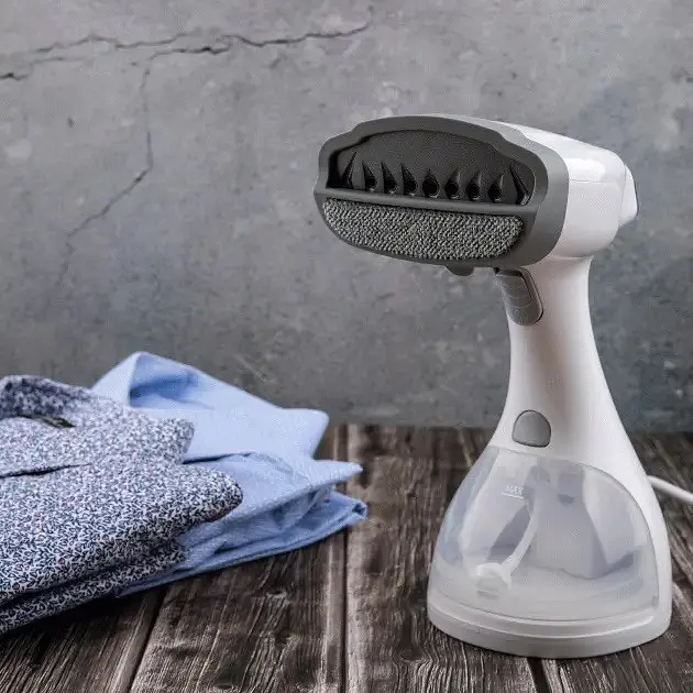 Вертикальный отпариватель Grunhelm GHS1509 ручной паровой утюг для одежды 1500 Вт 300 мл 25 г/мин Белый - фото 9