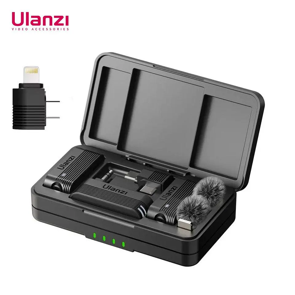Бездротовий мікрофон Ulanzi A100 (Lightning, Type-C, jack 3.5 мм) для телефону та відеокамери