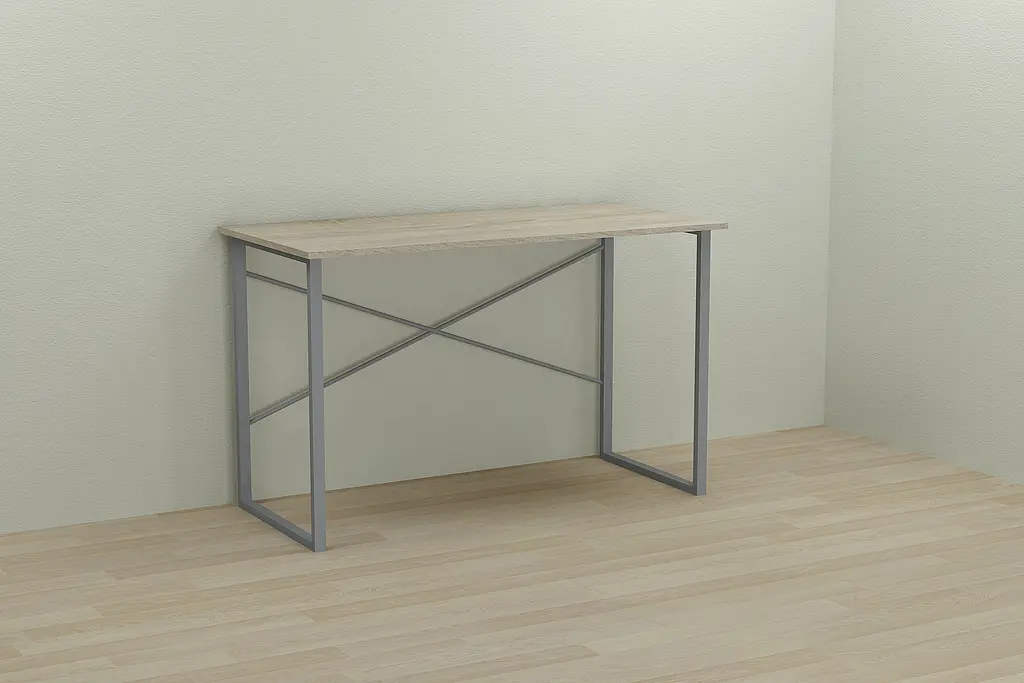 Компьютерный стол Ferrum-decor Дейв 75x140x60 серый ДСП Дуб Сонома 16мм (FRD-102379) - фото 4